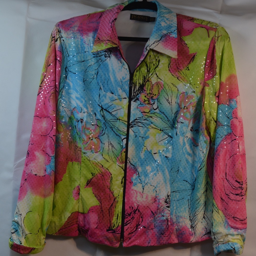 Piccadilly Sequinned Jacket Sz M